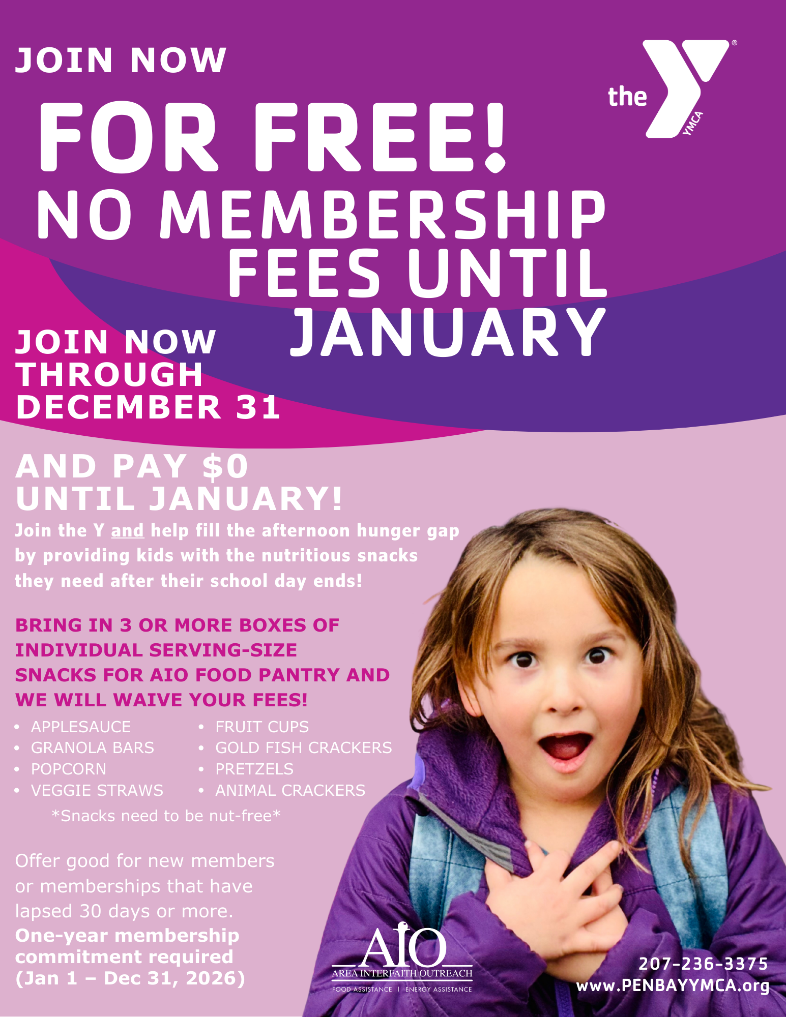 Join the Y today, no fees until January! - Penobscot Bay YMCA